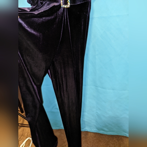 Pant suit velvet - Picture 6 of 8